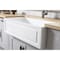 Gourmetier Solid Surface Stone Apron Front Farmhouse Sgl Bowl Kitchen Sink, White GKFA361810LD - alternate 2